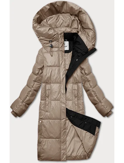 Dámská zimní bunda v barvě s kapucí model 21248578 - Glakate