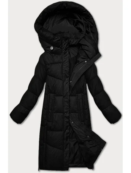Černá dámská zimní bunda s kontrastní podšívkou model 21248800 - Glakate