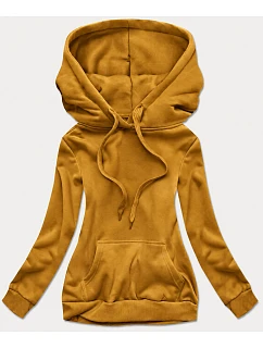 Dámská mikina v barvě hořčice model 22395594 - J.STYLE