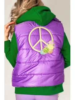 Dámská vesta Joy violet - MM FASHION