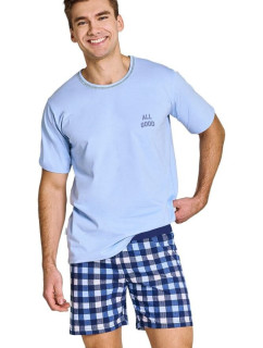Pánské pyžamo Owen modré s nápisem