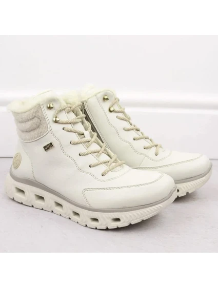 W model 20493049 bílá zateplená sportovní obuv - Rieker