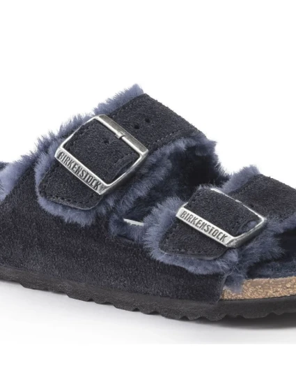Arizona VL Midnight zateplené žabky semišová kůže úzké model 20701475 - Birkenstock