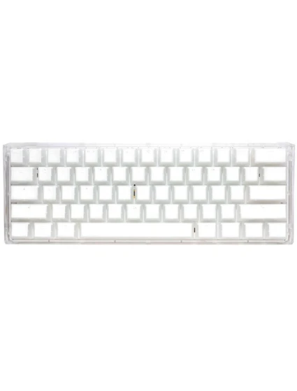 One 3 Aura White Mini herní klávesnice USB QWERTY American model 21491829 White - Ducky