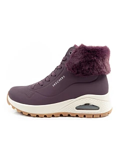 Skechers Uno Rugged dámská sportovní obuv zateplené boty zimní fialové dámské
