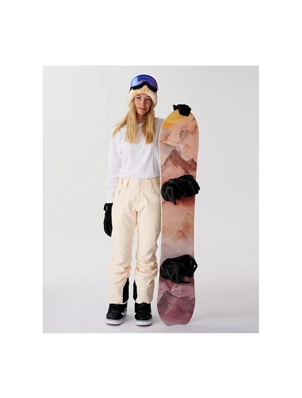 Lyžařské kalhoty RIP CURL Rider s vysokým pasem bílé