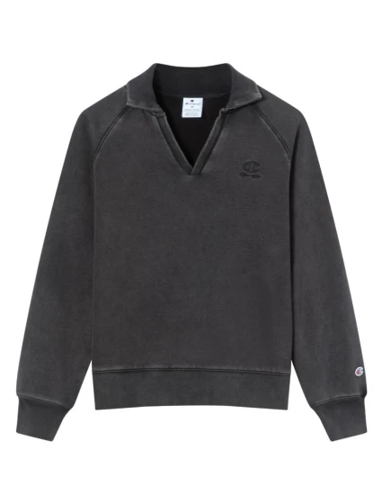 Dámská mikina Polo Neck Sweatshirt šedá model 21493647 KK001 - CHAMPION