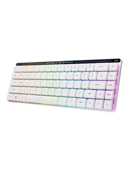 Herní klávesnice USB + RF Wireless + Bluetooth QWERTZ White   Low model 21815293 - Asus