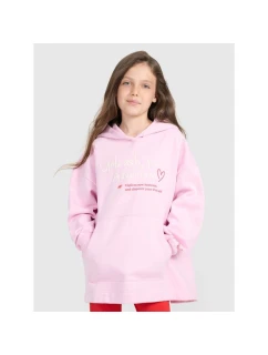Dívčí mikina oversize s kapucí model 21815700 - 4F