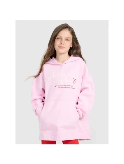 Dívčí mikina oversize s kapucí model 21815700 - 4F