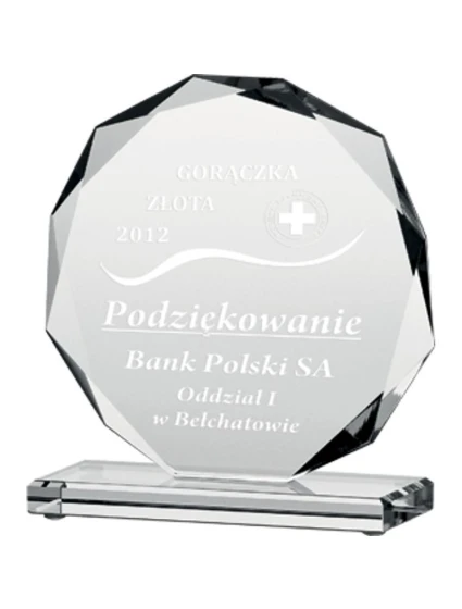 Trofeum szklane grawerowane model 21828577 cm