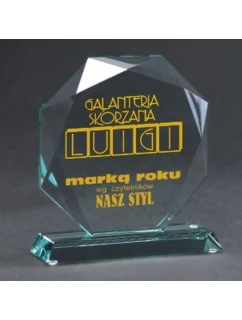 Trofeum szklane grawerowane z etui model 21828742 farbą