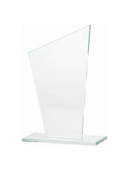 Skleněná trofej s matným podstavcem