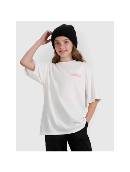 Dívčí tričko oversize s potiskem model 21816821 - 4F