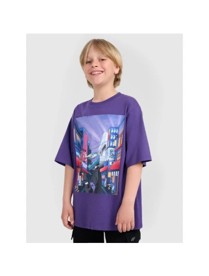 Chlapecké tričko oversize s potiskem model 21816857 - 4F
