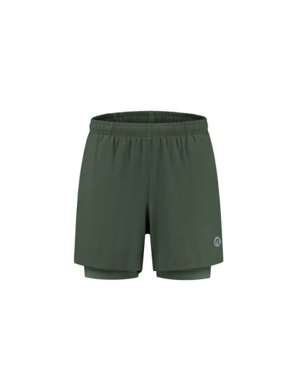 Rogelli spodenki 2w1 ESSENTIAL zielone XL