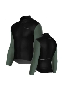 model 21851035 tričko s dlouhým rukávem černá zelená XL - Biemme