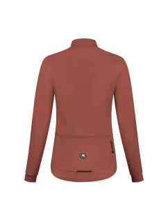 Rogelli dámský dres s dlouhým rukávem MONO hnědý 2XL