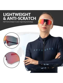 Brýle Rockbros Sporot SP297 růžové s polarizací.