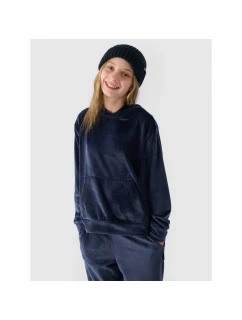 Dívčí nepromokavá velurová mikina s kapucí model 21892811 - 4F