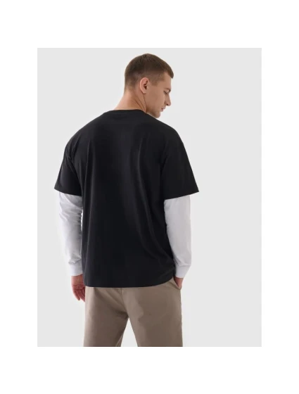 Oversize hladké unisex tričko 4F 4FRAW24TTSHU2672-20S