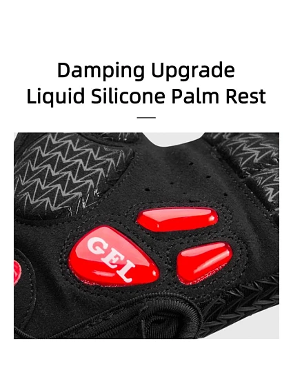 Cyklistické rukavice  L s  černočervené model 22083455 - Rockbros