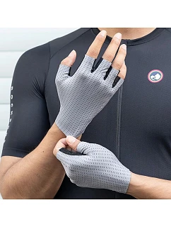 cyklistické rukavice krátké velikost: L šedé model 22083501 - Rockbros