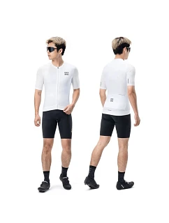 Cyklistický dres model 22114079 krátký rukáv velikost XS bílý - Rockbros
