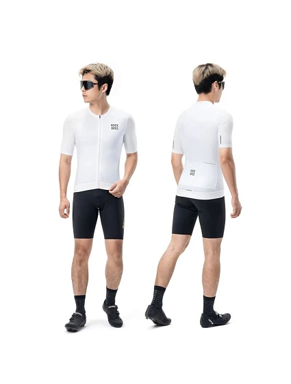 Cyklistický dres model 22114079 krátký rukáv velikost XS bílý - Rockbros