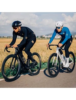 model 22114183 dlouhé fleecové cyklistické kalhoty se šlemi Velikost L černé - Rockbros