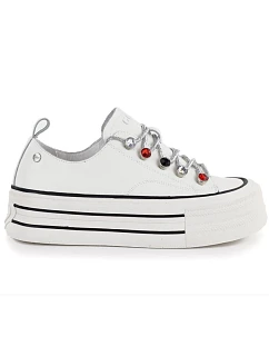 Dámské kožené tenisky na white model 22081668 - Hikvision