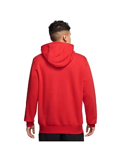 Pánská mikina s kapucí Club BB FZ Hoodie červená model 22202567 657 pánské - NIKE