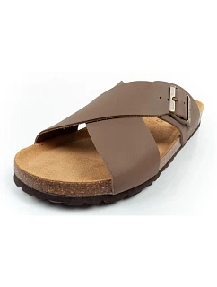 Bio Bio boty pánské žabky model 22202690 z přírodní kůže hnědé
