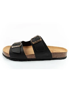 Bio Bio boty pánské žabky model 22202696 z přírodní kůže černé
