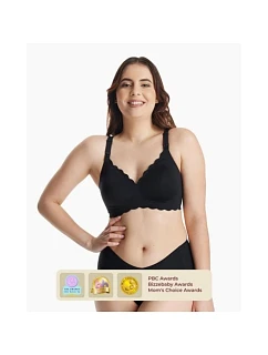 bezešvá kojící podprsenka Floral černá, 2XL model 22309817
