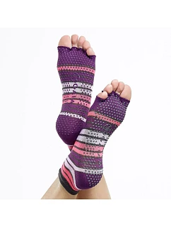 Protiskluzové ponožky, fialové, 62656