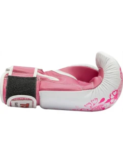 Boxerské rukavice  10 oz bílé a růžové model 21767800 - TOP TEN