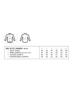 B&C ID.701 /women Dámská 2-vrstvá softshellová bunda 01.0063 dark grey