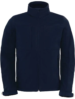 B&C Hooded Softshell /men Pánská 3-vrstvá softshellová bunda s kapucí model 22482921 navy