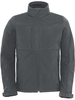 B&C Hooded Softshell /men Pánská 3-vrstvá softshellová bunda s kapucí model 22482909 dark grey