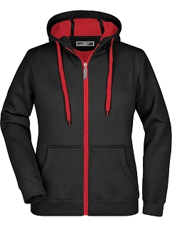 JN Dámská mikina Doubleface 02.0 black/red model 22486003 - Daiber