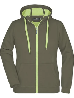 JN Dámská mikina Doubleface 02.0 green model 22486020 - Daiber