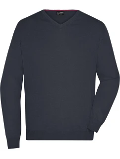 JN Pánský svetr s výstřihem do V 02.0 black model 22487903 - Daiber