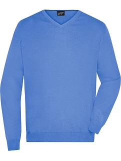 JN Pánský svetr s výstřihem do V 02.0 blue model 22487952 - Daiber