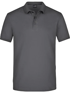 JN 710 Pánské elastické piqué polo model 22488590 graphite - Daiber