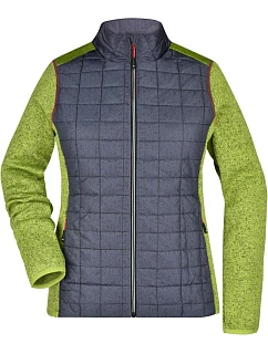 JN Dámská pletená hybridní bunda 02.0 kiwi melange/anthracite melange model 22489307 - Daiber