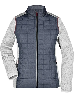 JN Dámská pletená hybridní bunda 02.0 light melange/anthracite melange model 22489300 - Daiber