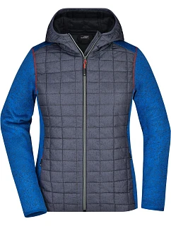 JN Dámská pletená hybridní bunda 02.0 royal melange/anthracite melange model 22528911 - Daiber