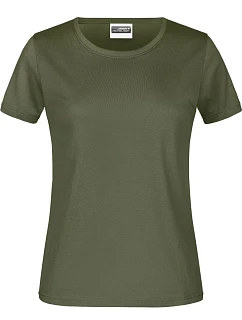 JN Dámské tričko z těžké bavlny 02.0 olive model 22437113 - Daiber