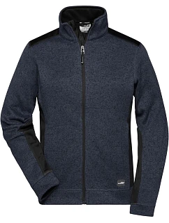 JN Dámská pracovní pletená fleece bunda Strong 02.0 carbon melange/black model 22492712 - Daiber